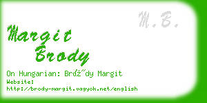 margit brody business card